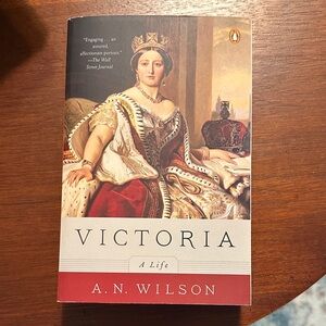 Victoria: A Life by A.N. Wilson - Red and White Cover